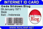 ID Card Gede Sitdown Blog