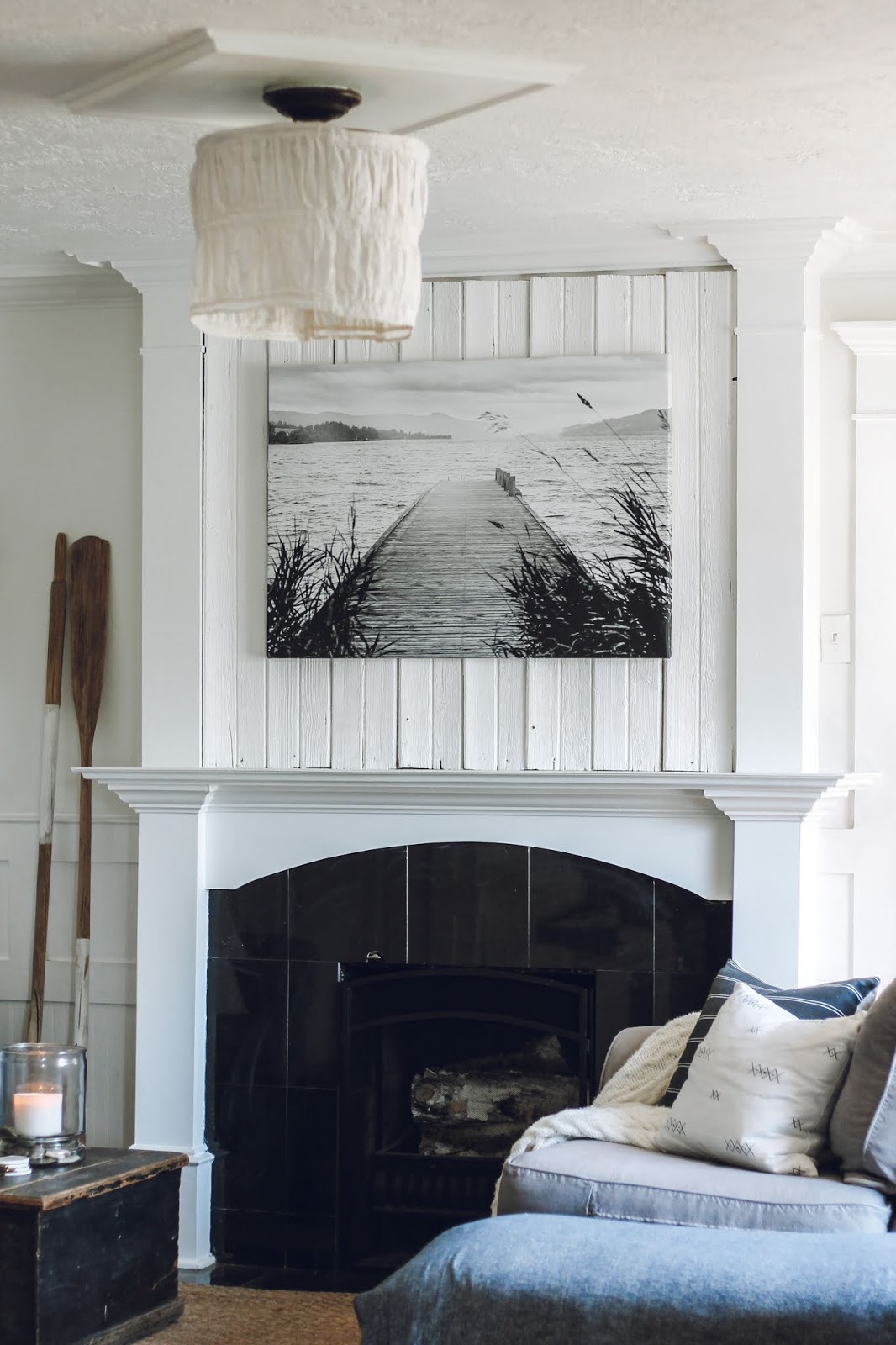 Fireplace Makeover and New Canvas Art The Wicker House