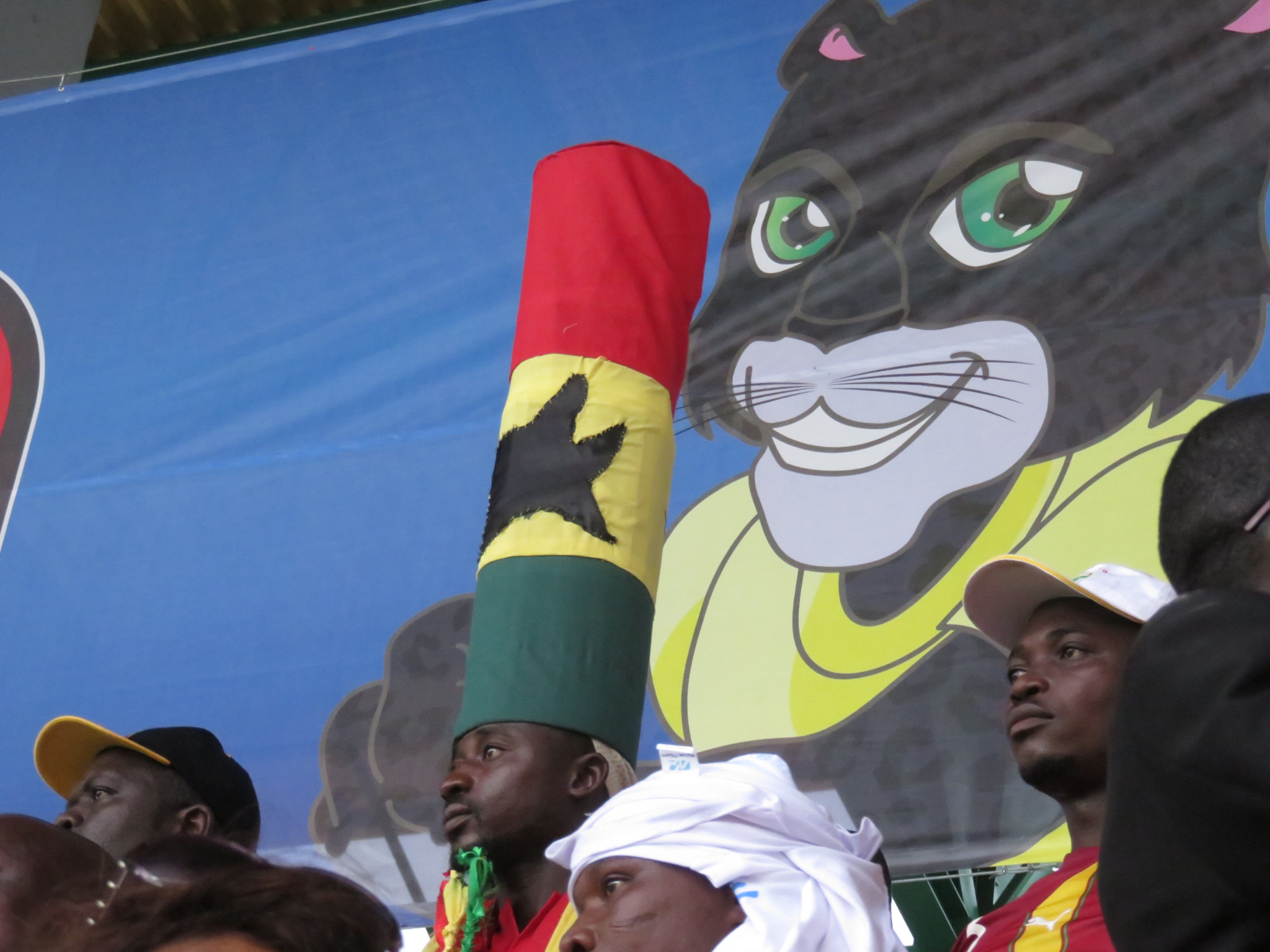 Ghana fan at Afcon 2017.