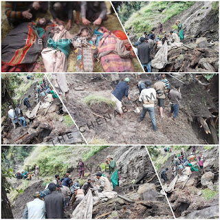 Lanslide in Gandoh bhatoli lanslide in Doda