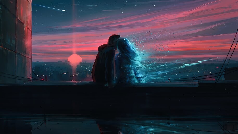 Sweet, Couple, Sunset, Scenery, 4K, #8.259 Wallpaper