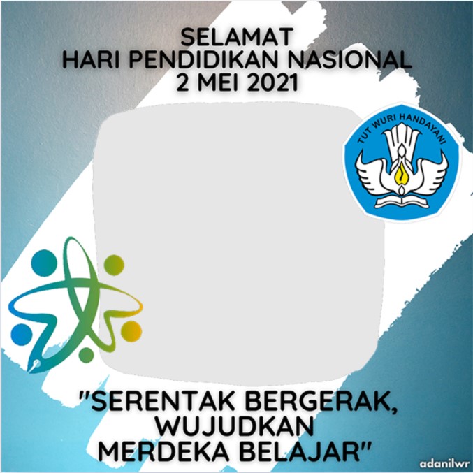 Link Twibbon Hardiknas 2021 dengan tema Serentak Bergerak, Wujudkan Merdeka Belajar