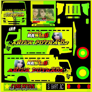 Livery Oppa Muda New Canter v2 Bussid