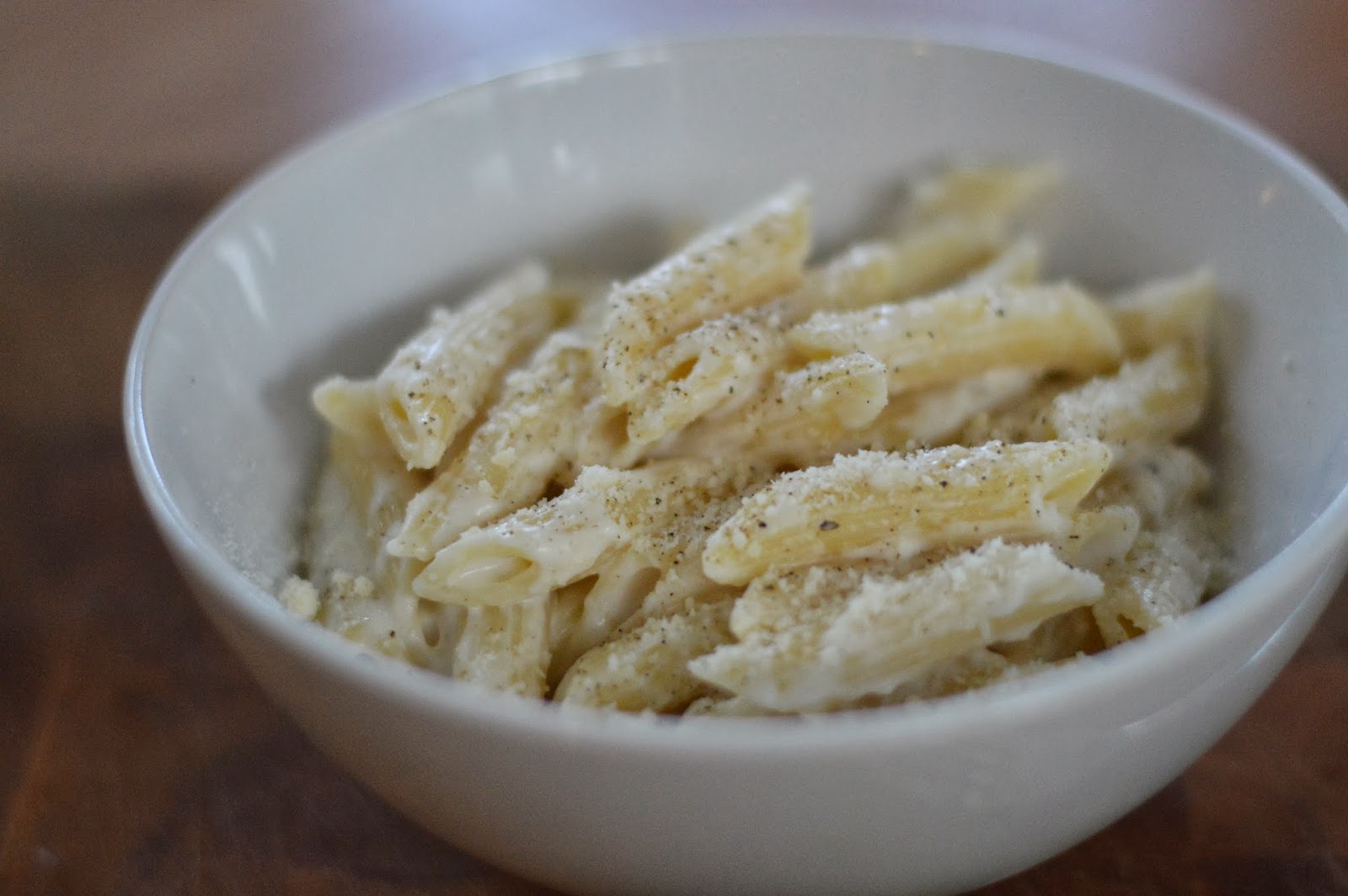 The Art of Comfort Baking Lighter Penne Alfredo