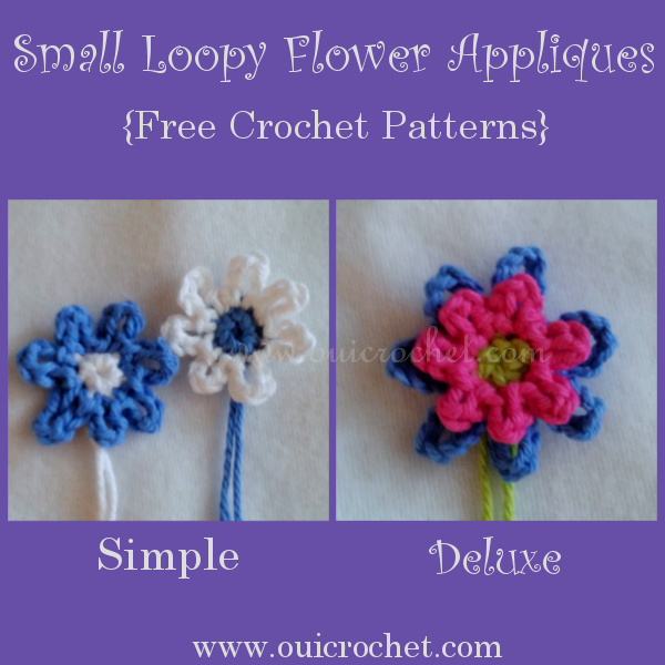 Small Loopy Flowers Appliques 