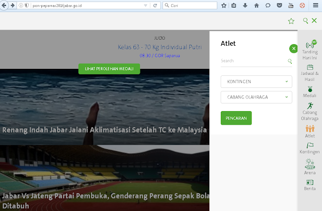 tampilan website pon tampilan website pon