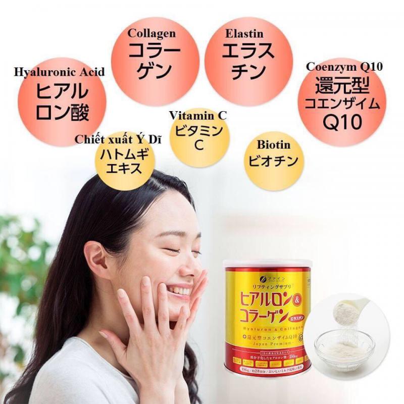 Bột Uống Collagen & Hyaluron Q10 Fine Japan