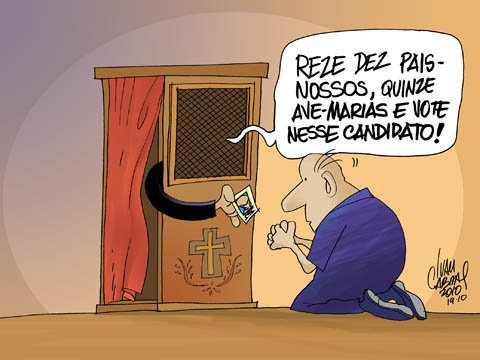 Resultado de imagem para charges sobre padres comunistas