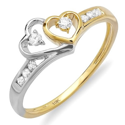AweSum Gold & Dimond Rings Collection - wedding jewelry earrings