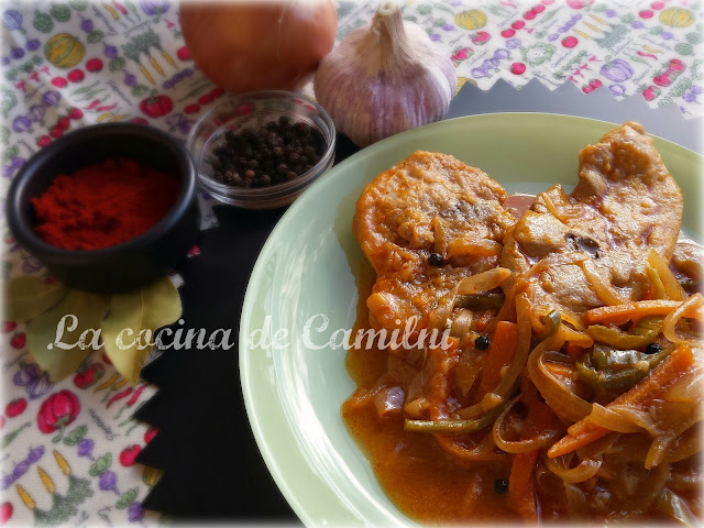 Chuletas de pavo con escabeche de naranja (La cocina de Camilni) Chuletas de pavo con escabeche de naranja (La cocina de Camilni)