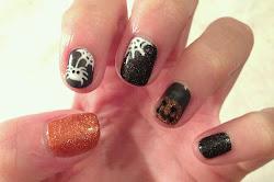 shellac halloween nail cnd match mix paste pumpkin glitter simply orange had
