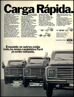 propaganda  caminhões Ford - 1977; Ford trucks; trucks; brazilian cars; reclame de carros anos 70. brazilian advertising cars in the 70. os anos 70. história da década de 70; Brazil in the 70s; propaganda carros anos 70; Oswaldo Hernandez;