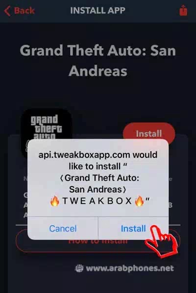لعبة GTA مهكرة للآيفون