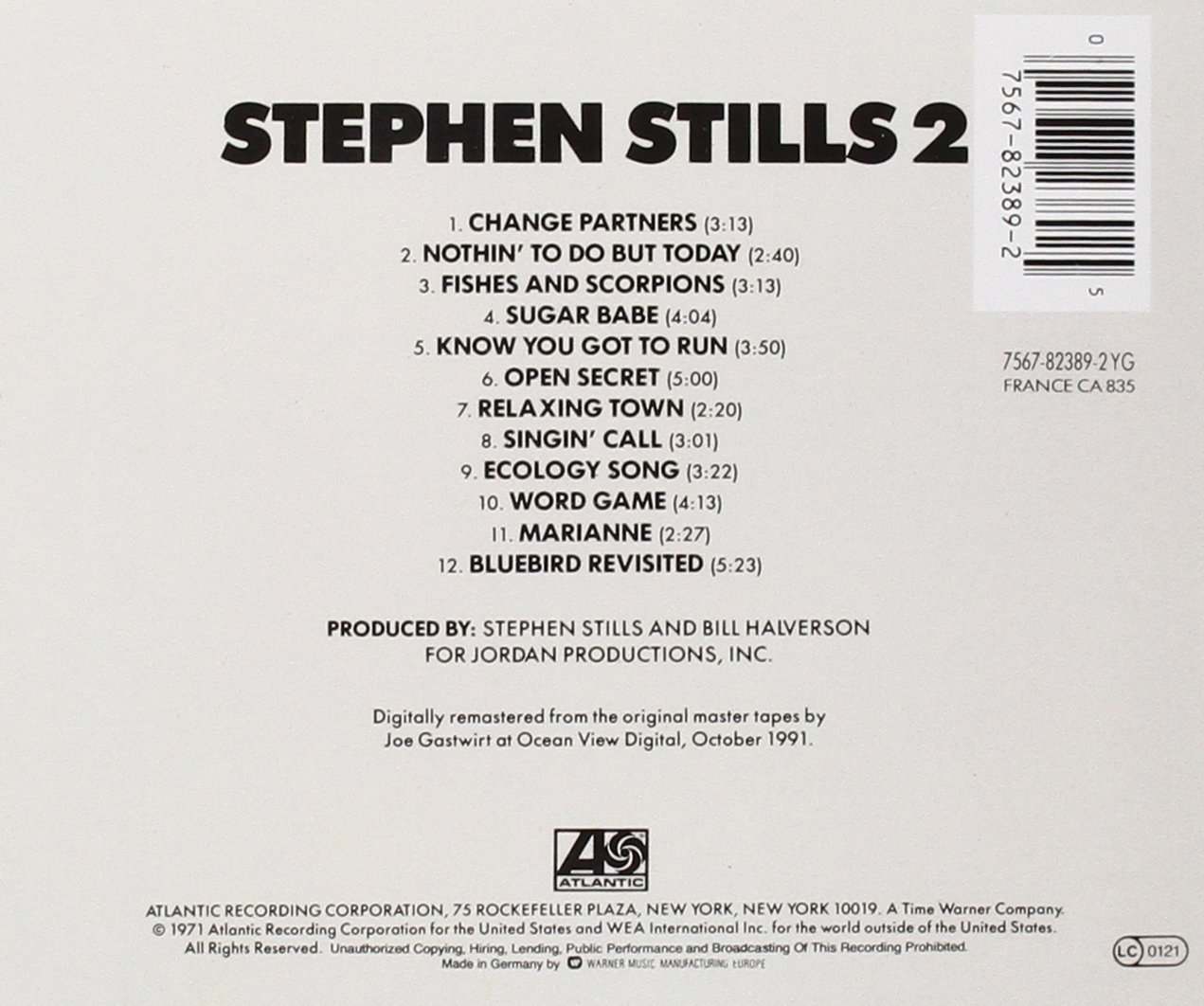Classic Rock Covers Database Stephen Stills Stephen Stills 2 (1971)