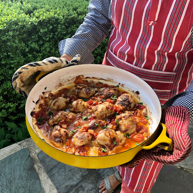 Melissa Clark's Chicken Thighs w/ Jammy Tomatoes