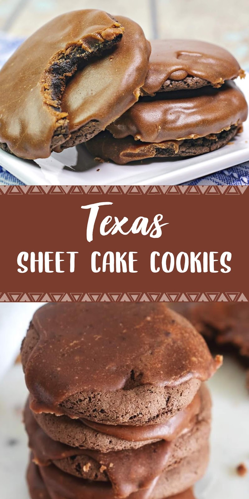 Texas Sheet Cake Cookies - Jolly Lotus