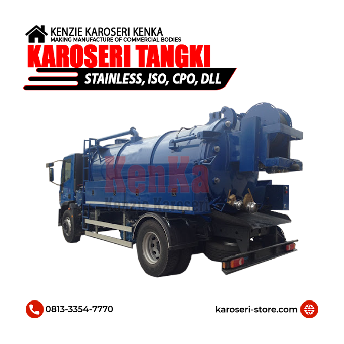 Jual Tangki Truck Washer Tank - Unit Pembersih Gorong Gorong - Got - Vacuum System