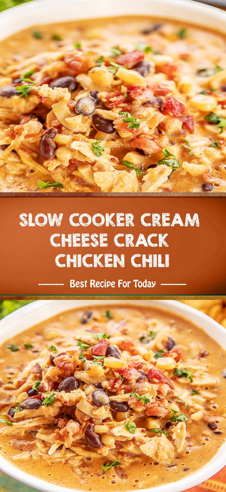SLOW COOKER CREAM CHEESE CRACK CHICKEN CHILI