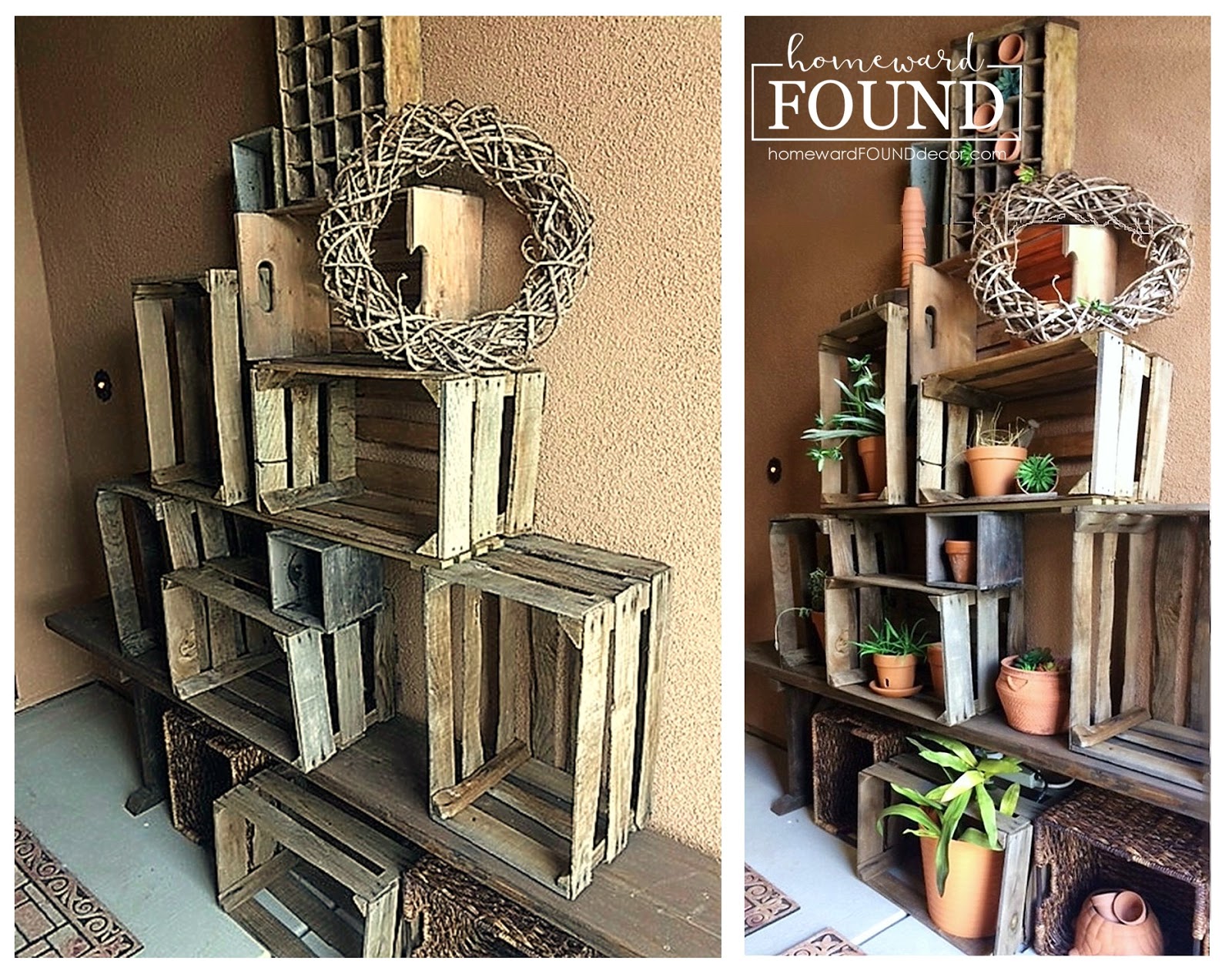 repurposed wood crate entry decor homeward found decor