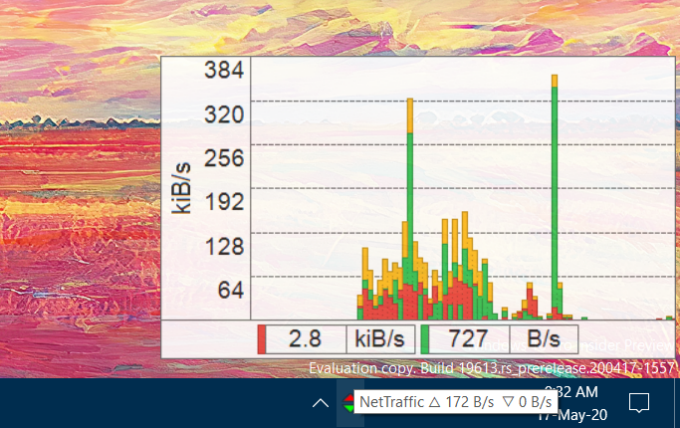 NetTraffic Monitor network speed monitor for Windows