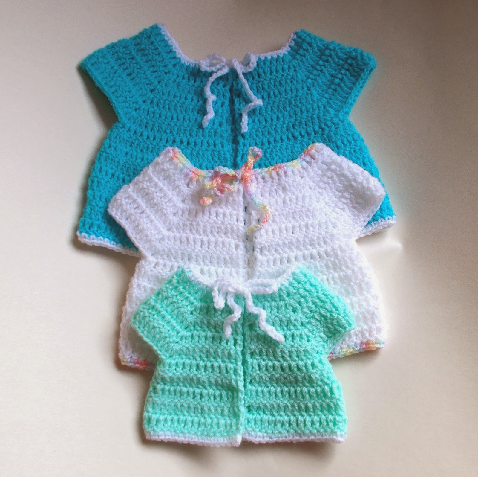 crochet premature baby cardigan
