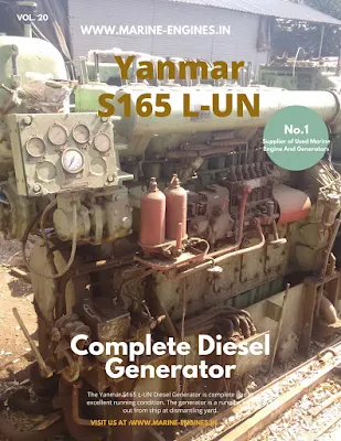 Yanmar Generator, used, Yanmar S165 LUN, LHT, LEN, Diesel Generator, Marine, Motor, for sale, in stock, supplier, dealer, spare parts