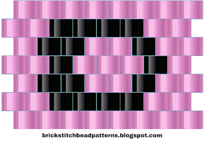 Free Brick Stitch Alphabet 1 Bead Pattern D Download