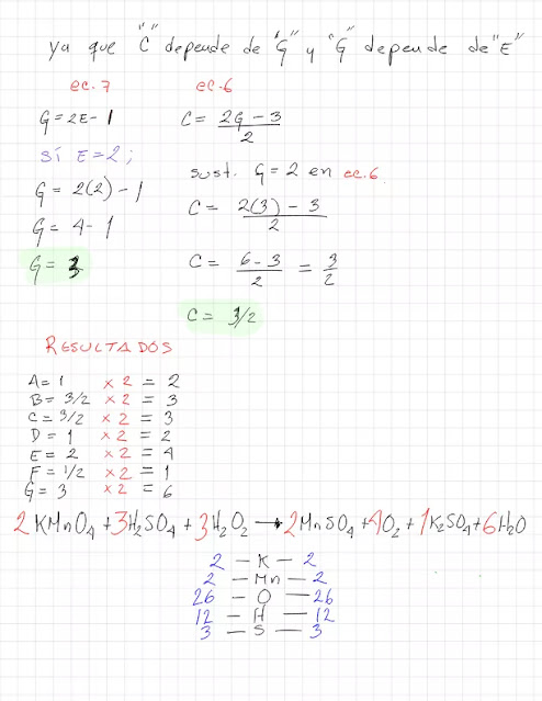 KMnO4 + H2SO4 + H2O2 →  MnSO4 + O2 + K2SO4 + H2O