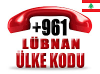 +961 Lübnan ülke telefon kodu