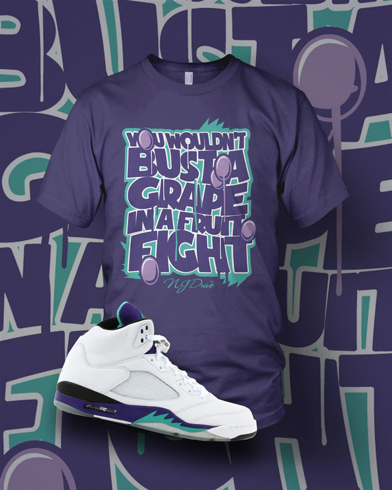 NJ Drive Clothing Blog Air Jordan Grape V TShirt!