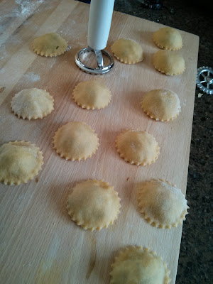 ravioli zucchine e gamberi