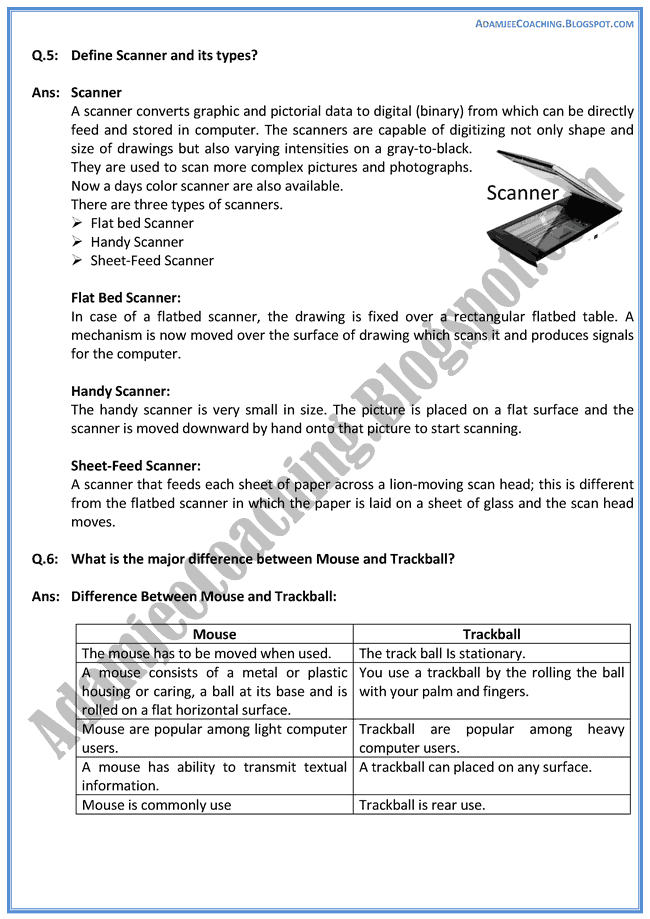 Essay on input devices of computer