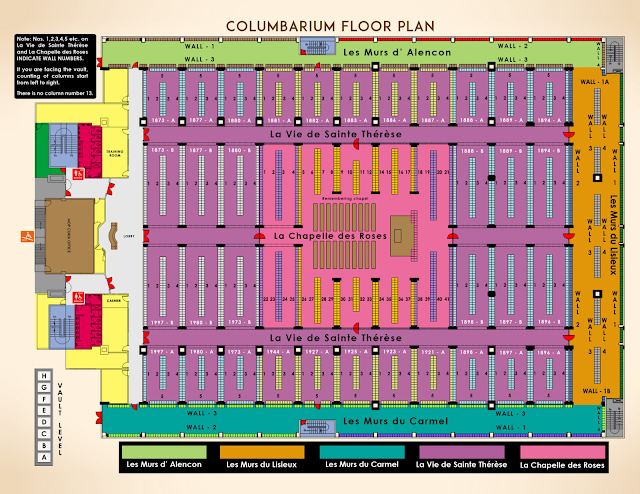 "St. Therese Columbarium Floor Plan"