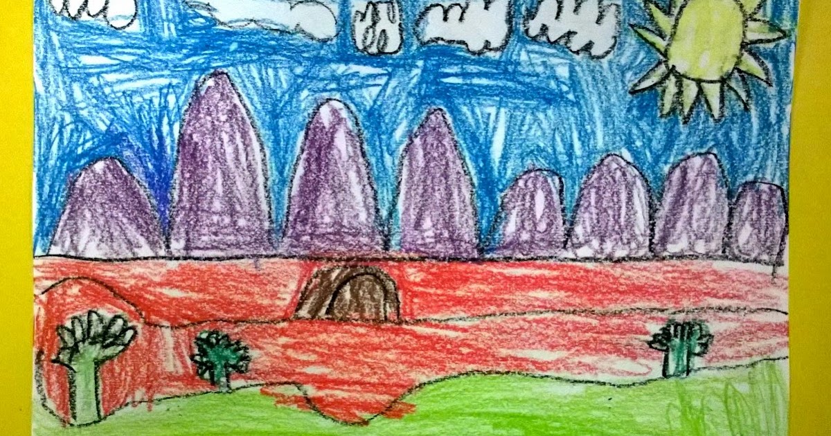 Angie Villa Art & Education: Kindergarten Landscape Drawings