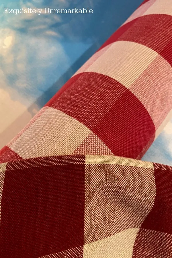 Comparing Red Check Fabric