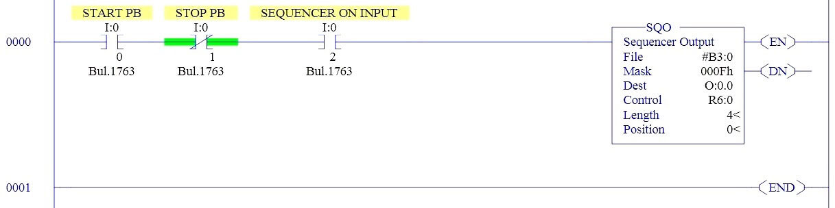 PLC Sequencer Instruction with Example