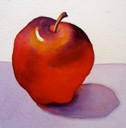 painting watercolor apple value painted prism paint form