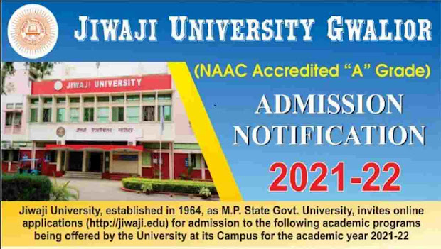 Jiwaji University, Gwalior Admission 2021