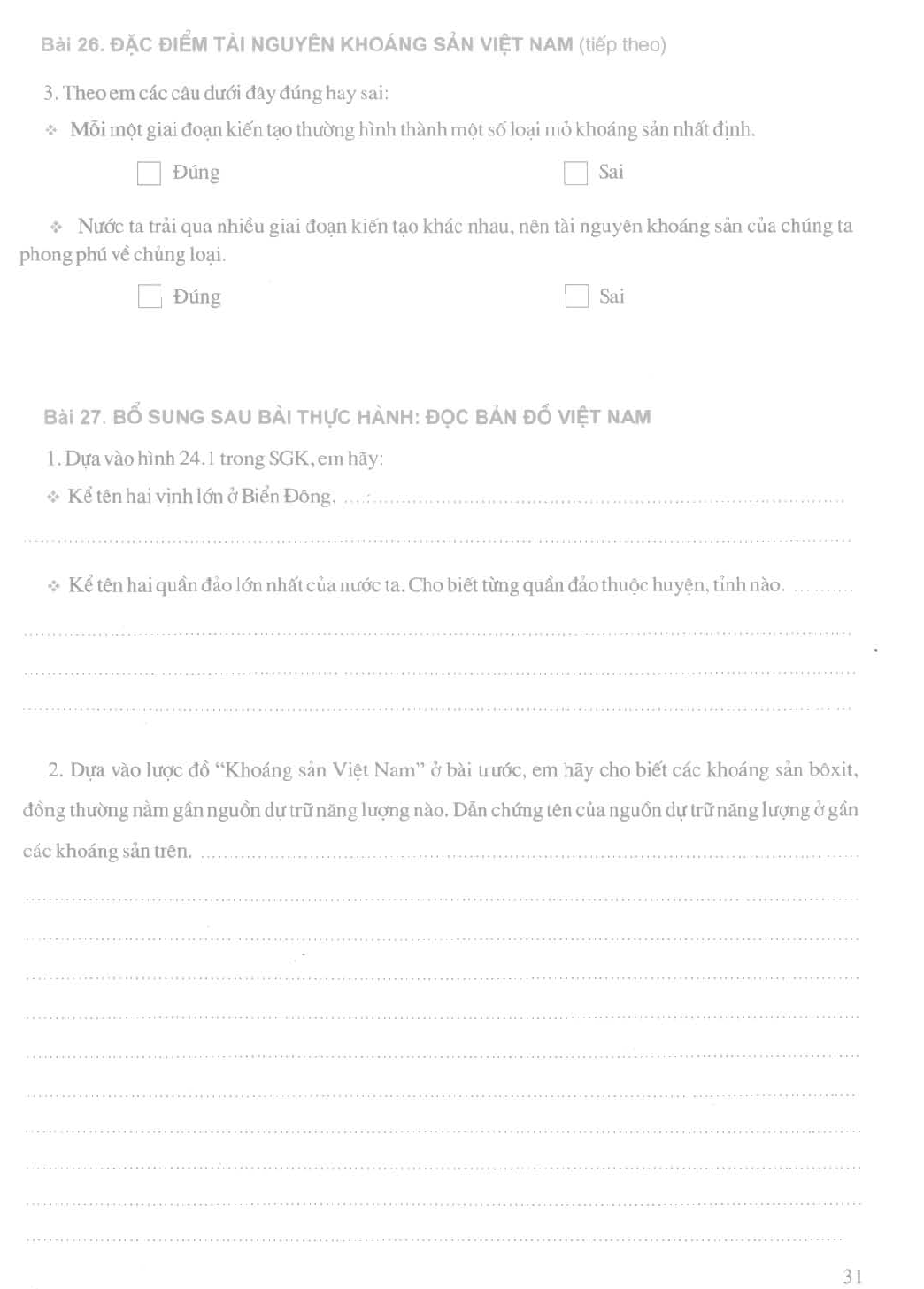 Tập Bản Đồ - Bài Tập Và Bài Thực Hành Địa Lí Lớp 8 - Bài 27: Thực Hành: Đọc Bản  Đồ Việt Nam - Sách Giáo Khoa | Sách Giải Bài Tập | Sgk Online Pdf