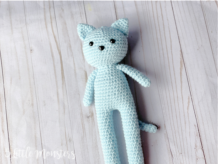 5 Little Monsters LongLegged Crocheted Cat