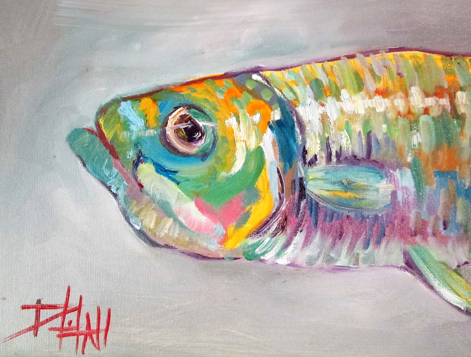 Painting of the Day, Daily Paintings by Delilah Fish oil painting