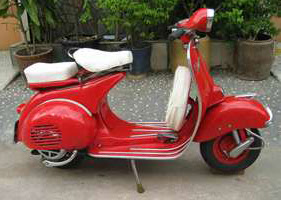 Riding the Antique Legend of Vespa Italian Scooters