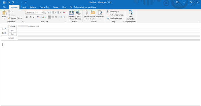 기능을 사용하여 Outlook 앱에서 새 이메일을 만드는 방법