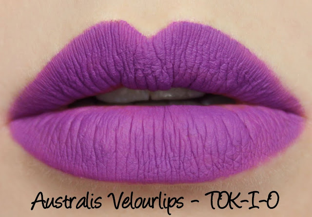 Australis Velourlips Matte Lip Cream - TOK-I-O Swatches & Review