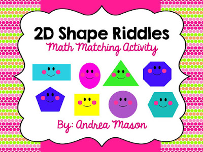 I Teach Kinder: Kindergarten Teaching Resources: Shape Riddles
