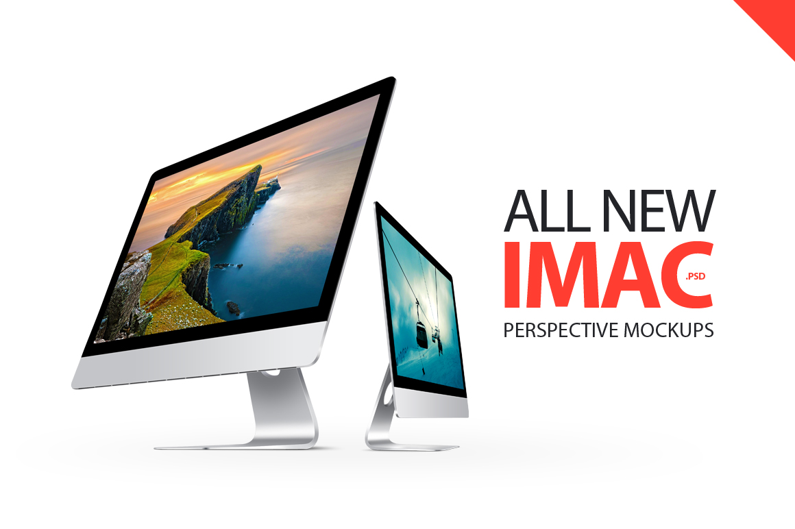 iMac Perspective Mockups
