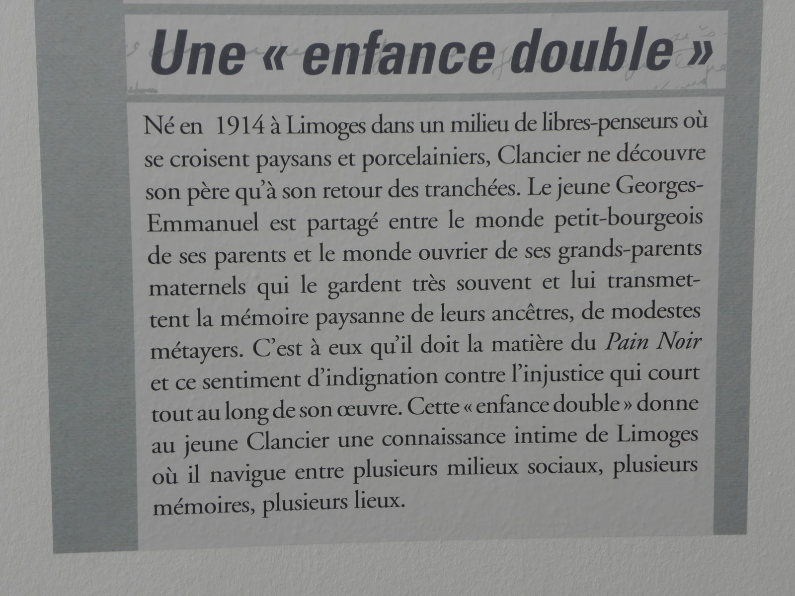 miscellanéesanne Clancier, un écrivain limousin