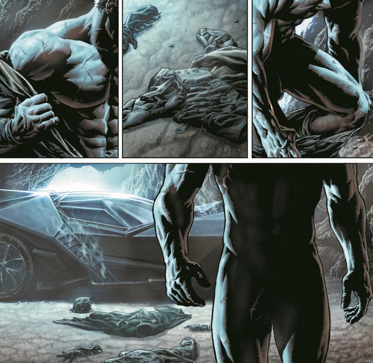 Naked Batman in Batman: Damned #1, Uncensored