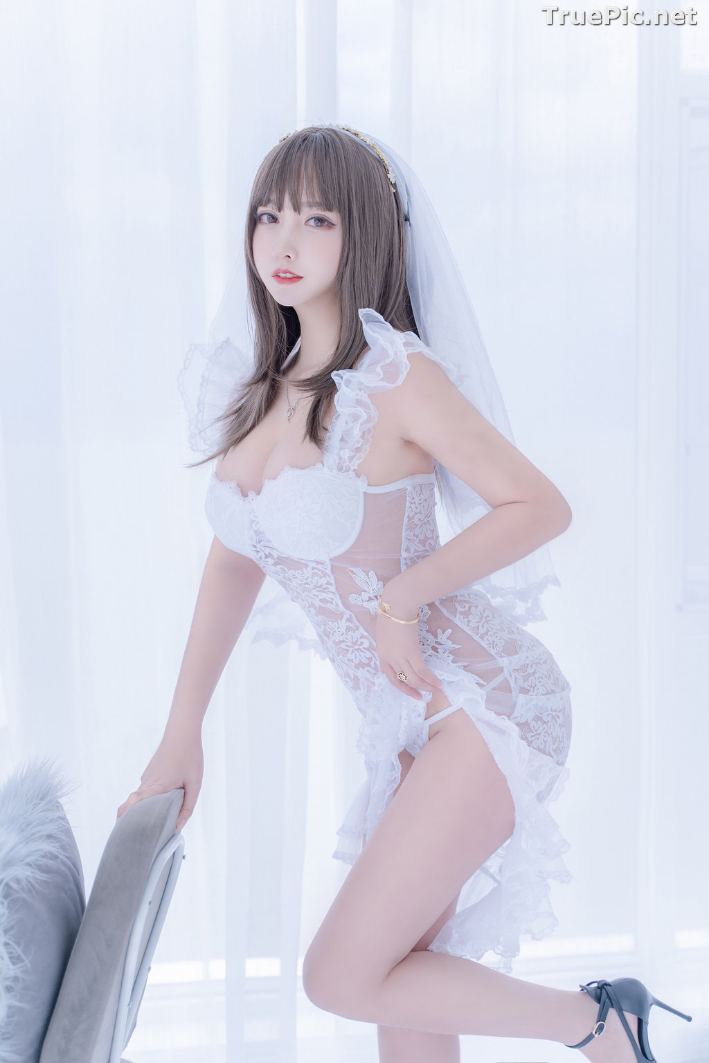 Image Chinese Cosplay Model - 过期米线线喵 (米線線sama) - Beautiful Sexy Bride - TruePic.net - Picture-10