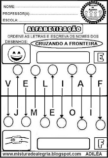 Atividades de alfabetização 3º ano,formação de palavras